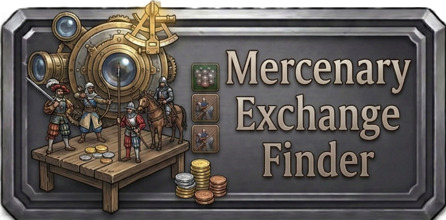 Open mercenary exchange finder